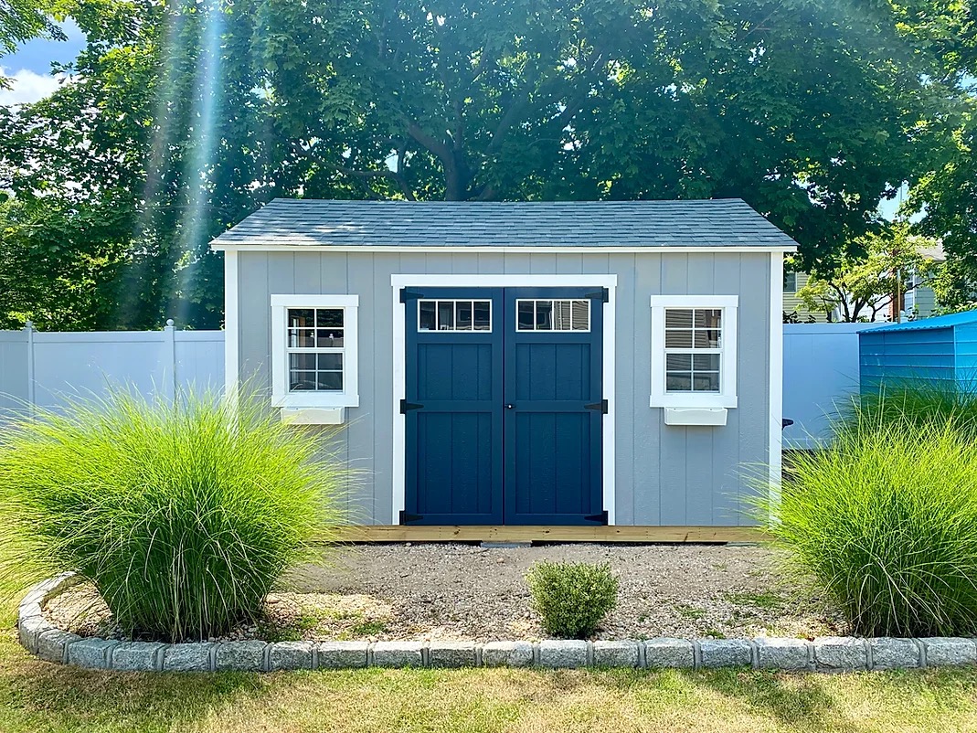 Shed with Custom Paint and Window Boxes